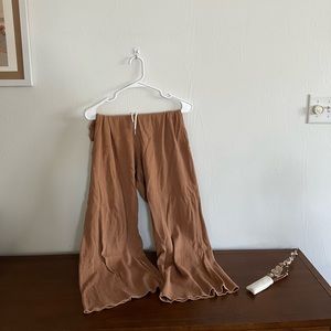 MATE THE LABEL WIDE LEG CROP PANT